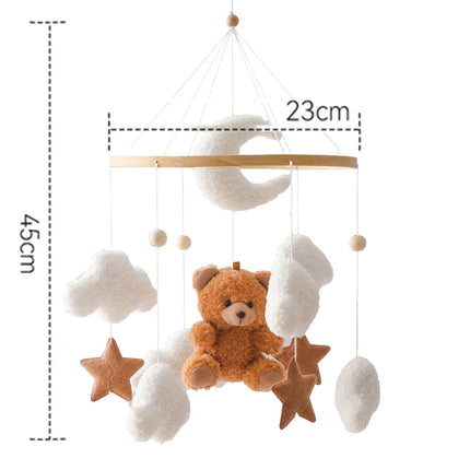 Baby Rattle Toys 0-12 Month Newborn Mobile Crib Musical Music Box Bed Bell Toy Holder Bracket Hanging Toy Rattle Accessories