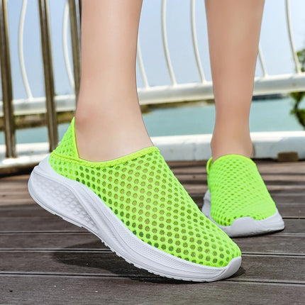Oiaano Barefoot Man Grey Shoes Mesh Knit Slip On Ultra Light Breathable Soft Bottom Workout Casual Sports Shoes Outdoor Runing