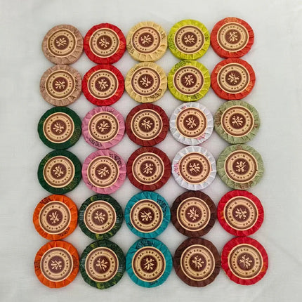 A Week Various Ripe/Raw Puer Small Tea Cake Label Pu'er Cotton Tea Word Label Pu erh Self-adhesive Label Customizable Reusable
