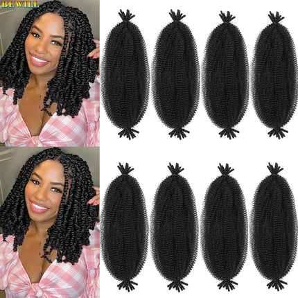 Ombre Ginger Springy Afro Twist Hair 1B 30 27 613 350 Bug Color Pre Fluffed Spring Twist Hair Marley Braiding Hair for Soft Locs