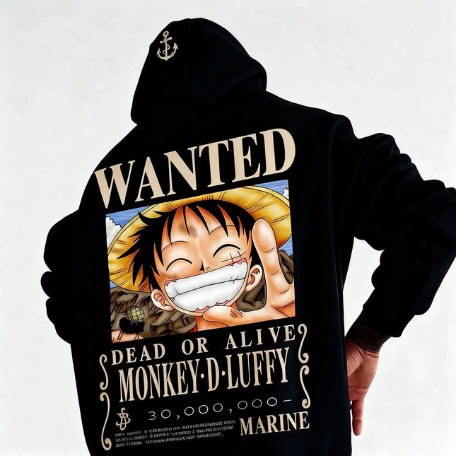 Autumn Fashion One Piece Luffy Anime Print Hoodie Men Women Streetwear Casual Cosplay Pullover Sweatshirt Long Sleeves Jacket