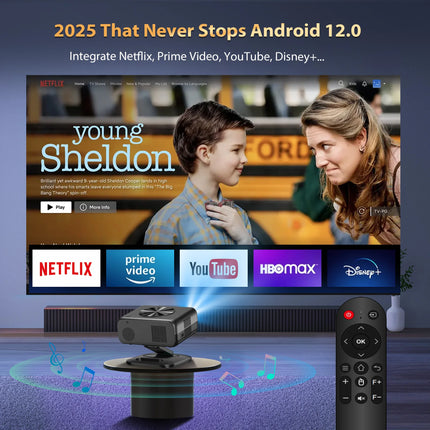 2025 M05 Android 12.0 Projector 4k 64G AutoFocus  Projector Wifi6 BT5.3 LED Projector 8K Decode Home Theater Beamer Proyector