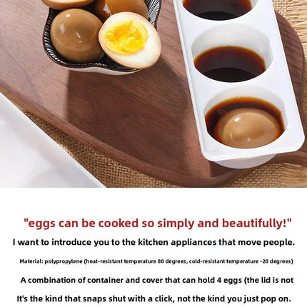 Egg Saving Box Practical Multifunctional Egg Organizer for Halogen and White Marinated Eggs