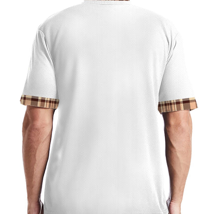 2026 Summer Men's Polo Shirt - 3D Printed Design Breathable Lightweight Thin Casual Simple Versatile Men's Clothing