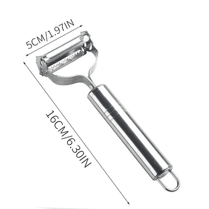 1PC Stainless Steel Flat Edge Peeler Potato Peeler Slicer Knife Watermelon/Melon Grater Kitchen Multi-Purpose Tool