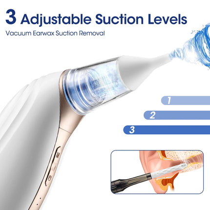 Electric Nasal Aspirator Handheld Ear Vacuum Wax Removal Tool Health Adults Kids Earwax Snot Sucker Swimming Ear Suction Cleaner