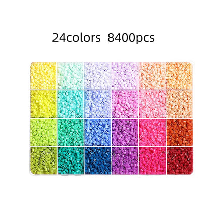 2.6mm 8400pcs Perler Beads Fuse Hama Beads for Diy Handmade Gift Home Decoration Jigsaw Puzzle