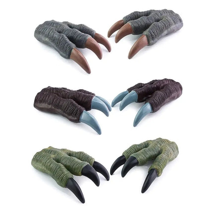 Simulation Dinosaur Claws Dinosaur Soft Claw Gloves Dragon Hands Claw Zombie Costume Halloween Werewolf Hands Soft Rubber