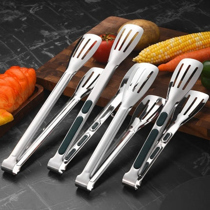 1pc Non Slip Stainless Steel Food Tongs Meat Salad Bread Clip Barbecue Grill Buffet Clamp Cooking Tools Kitchen Accessories