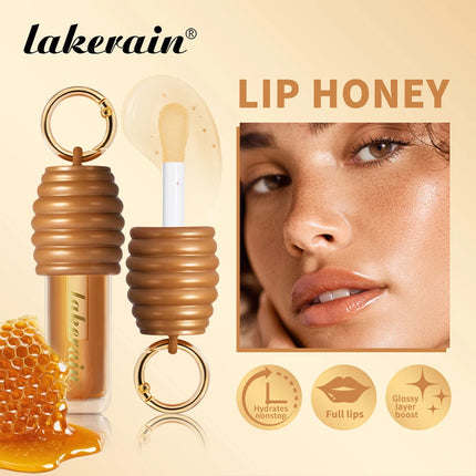 2pcs/set Honey Chocolate Lip Glaze Gloss Long-lasting Moisturizing Lip Oil Enhancing Complexion Reducing Lip Lines Lip Glosses