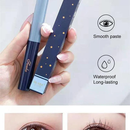 Silk Fiber Matte Mascara Makeup Ultra-Fine Brush Lengthening Eyelashes Extension Fast Dry Brown Black Curling Mascara Comestics