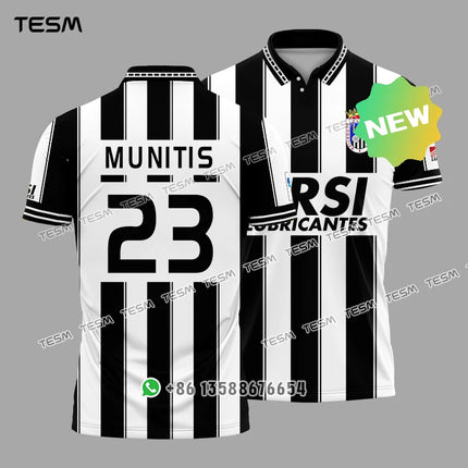TESM Summer POLO Shirt Men Summer Sports V-neck T-shirt Street Trendy Short Sleeve 3D HD Print T-shirt