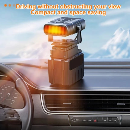 Car Heater Fan 170W 2 Settings Adjustable Battery Powered Portable Space Heater Car Window Defrost Defogger For All Cars