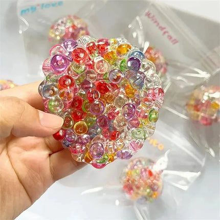 Ice Bead Squishy Balls - Super Soft Mochi Fidget Toy with Slow Rebound Texture for Anxiety Relief & Relaxation
