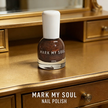 S168 Bronze 10ml No-Bake Cat Eye Nail Polish. Crystal Berry color series base with berry red fragments. Quick-drying