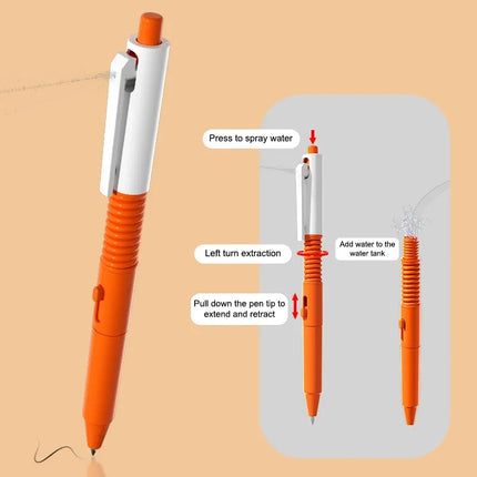 Water Gun Pen Prank Kit Dual-Function Ballpoint Pen & Mini Water Toy Hilarious Prank & Fun Stationery
