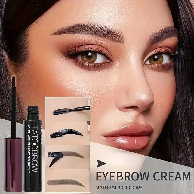 1PC Semi-Permanent Waterproof Transfer-Proof Eyebrow Gel Tint for Fuller Defined Brows Peel off Makeup