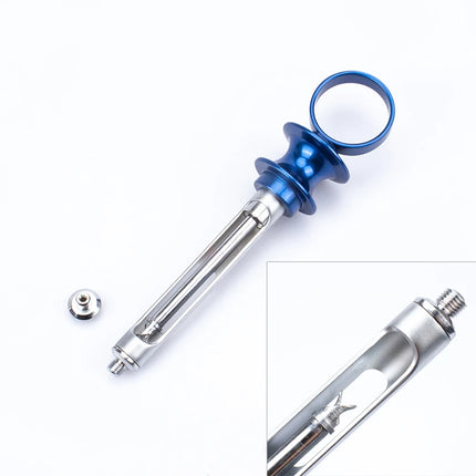 Dental Surgery Anesthesia Syringe Stainless Steel Aspirating Gun Syringe Dentist Surgical Injection Suction Instrument
