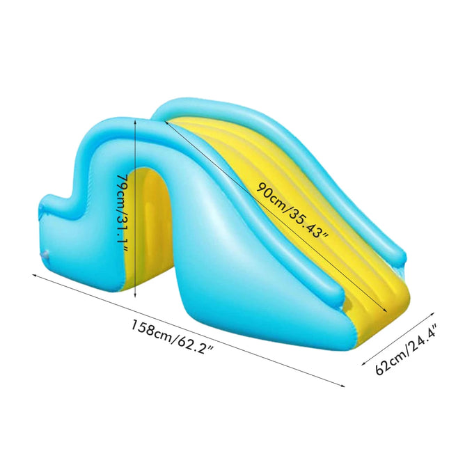 Inflatable Slide Inflatable Water Slide Swimming Pool Slide  Swimming Pool Supplies Kids Water Play  for Outdoor Indoor