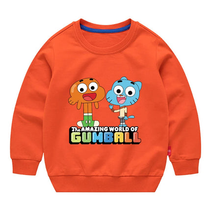 The Amazing World Of Gumball Graphic Fashion Sweater For Boys And Girls Children's Sports Pullover Outdoor Sports Hoodie
