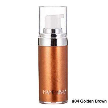 4 Colors Bronzer Spray Highlighter Face Contour Brighten Illuminator Body Shimmer Pearl White Liquid Highlight Makeup Cosmetic