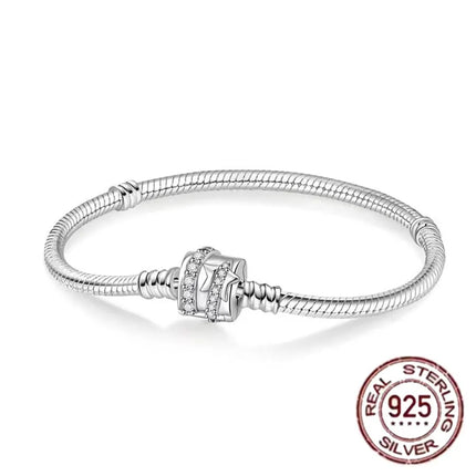 NEW 100% S925 pure silver Spider Man snake bone bracelet, suitable for original DlY bracelet, women's fashionable jewelry gift