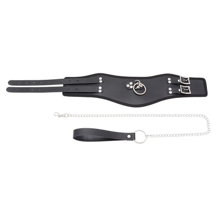 BDSM Adult Sex Collar Male Female Sexy Neck Cover Neck Cover Accessories Erotic Leather Neck Strap Fetish Slave Bondage Collar
