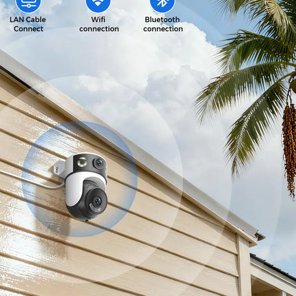 OKAM PRO APP 5G Wi-Fi IP Camera HD 10MP Dual-Lens Camera PTZ Color Night Vision Two-Way Intercom Motion Tracking AI Smart Camera