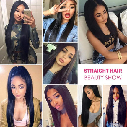 13x4 Lace Front Closure Human Hair Ear to Ear Transparent Lace Frontal Closure Straight Hair Extensions Human Hair Pre Plucke