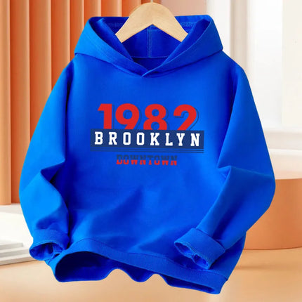 California Printing Kids Hoodie Fashion Boys Hoody Loose Sport Sweatshirts Autumn Long Sleeve Cotton Clothing