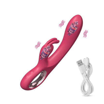 Rabbit Vibrator for Women G Spot Clitoris Stimulator 10 Speeds Female Vagina Masturbator Dual Motors Dildo Sex Toys for Adult