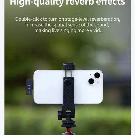 LINIM M8 Wireless Lavalier Microphone Noise Cancellation 23H Battery for iPhone Camera Type-C for Vlog Interview Live Streaming