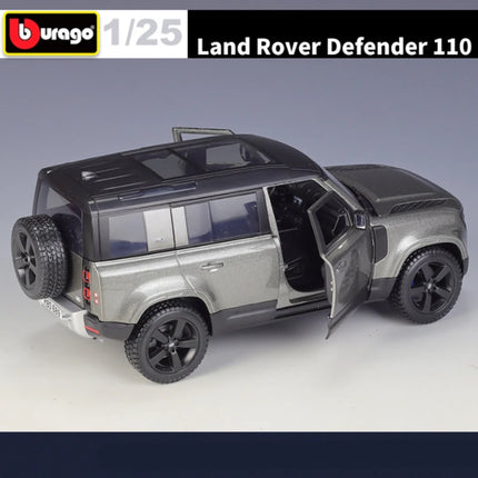 Bburago 1:24 Land Rover Defender 110 SUV Alloy Car Model Diecast Metal Off-road Vehicles Car Model High Simulation Kids Toy Gift