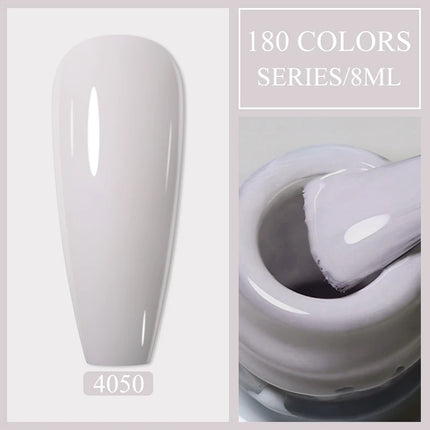 Parkson 8ml HEMA TPO FREE Color Gel Nail Polish Nude Pink Red Green Collection Nail Gel Polish Glitter Soak Off UV LED Gel