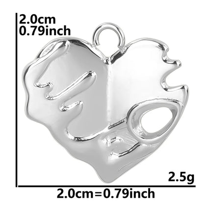 Elegant Love Breloques Stainless Steel Pendants For Jewelry Making Bulk Heart Charm Pendant 5pcs/Lot Materials To Make Bracelets