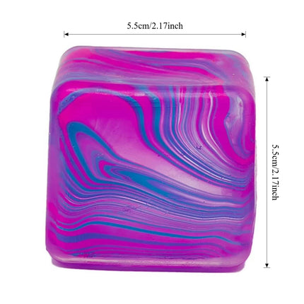 Taba Squishy Ice Cube Stress Balls Squeeze Toys for Kids Adults Sensory Fidget Toys for Anxiety Relief, Party Favors Gifts