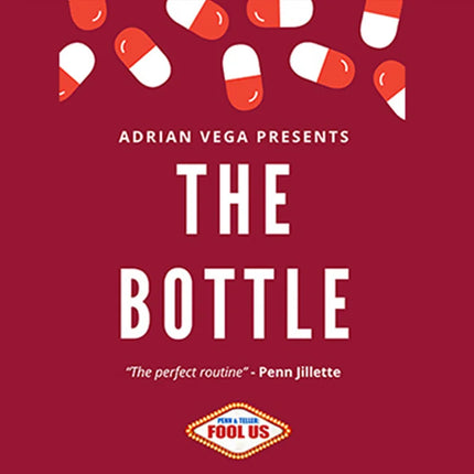 The Bottle by Adrian Vega Magic Tricks Signed Card Appearing in Sealed Bottle Magia Props Close-up Illusions Gimmicks Mentalism