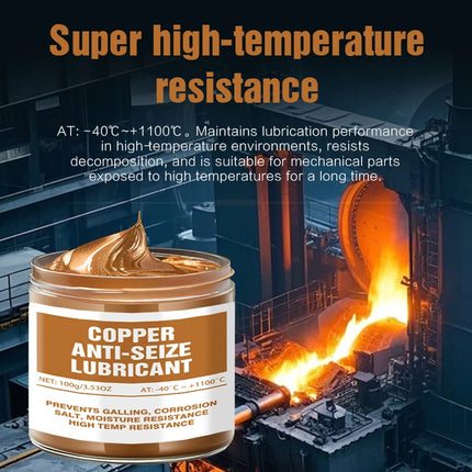 100g Copper Grease Anti Seize Copper Thread Grease Automotive Maintenance Grease Versatile Car Brake Lubricant For Car Brake