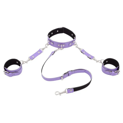 Adult Products Flirting PU Leather Comfortable Handcuffs anklecuffs Restraints Bondage Tool for Beginners SexToys For Couples