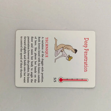 Adult Sexual Position Card 50 Positions Bondage Games 18+ Sex Love Cards Sexy Pose Card Naughty Valentine's gift Erotic Products
