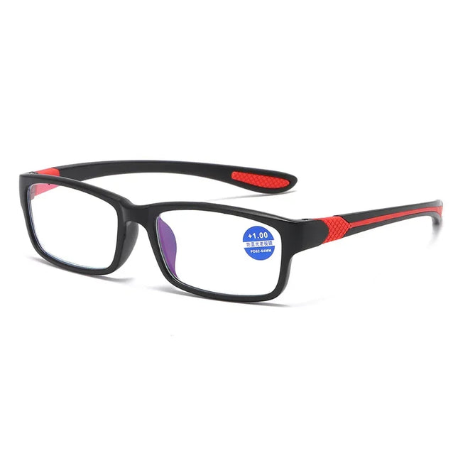 Elastic TR90 Reading Glasses Vintage Flexible Anti Blue Light Far Sight Eyeglasses Women Men Retro Presbyopia Sports Eyewear