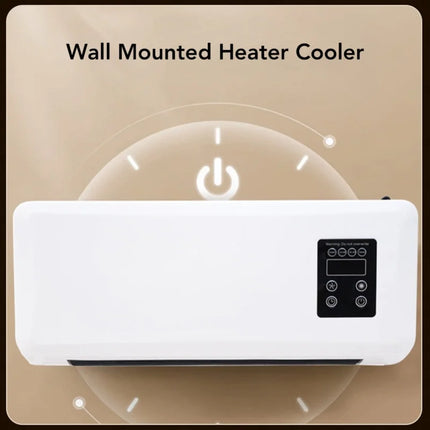 Compact Wall Mounted Heater And Cooler Energy Efficient Climate Control System For Home Bedroom