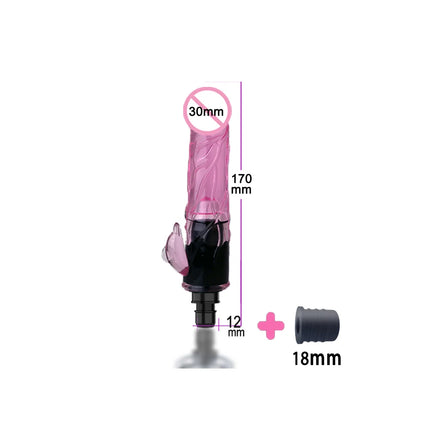 Vibrators False penis for FemaleMassage Gun Head Crystal Adult Massage gun accesorie silicone heads for Fascia gun percussion