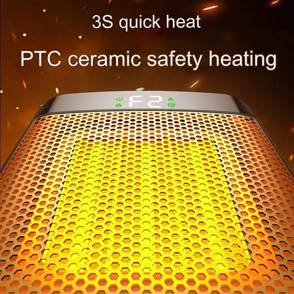 1500W Flame Portable Heaters for Home with Variable Thermostat, Electric Heater Desktop 3D Dynamic Light Low Noise Room Heater