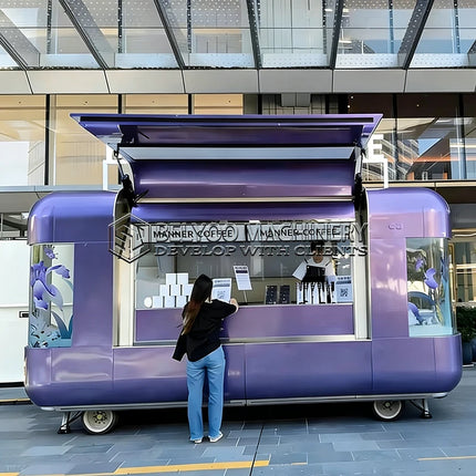 Belyoo Food Truck Hot Selling Efficient Full Kitchen Taco BBQ Pizza Burger Fried Chicken Smoothie Mobile Coffee Kiosk