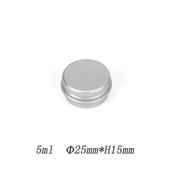 5-250ml Aluminum Tin Jars Lip Balm Container With Screw Thread Lid Candle Ceam Jar Cosmetic Tea Cans Box