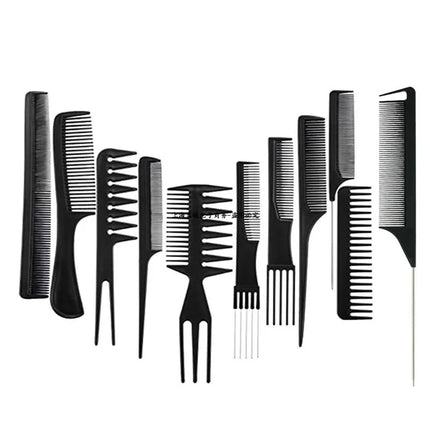 Anti-Static Black Plastic Hairbrush for Men & Women Salon Professional Hairdressing Styling Tool