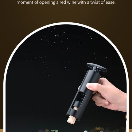 Wine Opener Professional Waiters Corkscrew Wine Bottle Opener with Foil Cutter, Wine Pourer, Wine Stopper & Base For Wine Lover