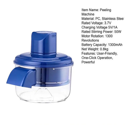 2025 Electric Grape Peeler Machine Kitchen Accessories Commercial Fruit Garlic Peeler Rechargeable Kitchen Fruit Gadgets,Kitchen