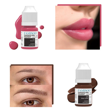Lip Pigment Permanent Makeup Tattoo Ink Microblading Tattoo Makeup Eyebrow Eyeliner Professional Micropigment Ink Micro Supplies